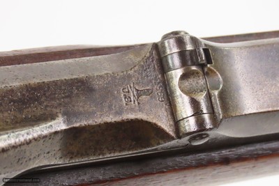 INDIAN WARS Antique U.S. SPRINGFIELD M1868 Trapdoor BREECH LOADER w/BAYONET 1863 Dated Lock & 1869 Dated Breech with SCABBARD - Image 23 of 25