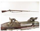 CIVIL WAR Era Antique SPRINGFIELD U.S. M1842 Percussion Musket U.S. BAYONET Smoothbore Musket Used into the CIVIL WAR - 1 of 25
