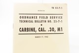 World War II Era U.S. INLAND M1 Carbine SEMI-AUTO Light Rifle SUPPORT TROOP .30 Caliber by Inland Division of GENERAL MOTORS - 25 of 25