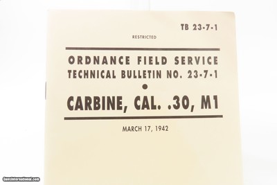 World War II Era U.S. INLAND M1 Carbine SEMI-AUTO Light Rifle SUPPORT TROOP .30 Caliber by Inland Division of GENERAL MOTORS - Image 25 of 25
