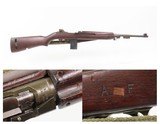 WORLD WAR II Era U.S. UNDERWOOD M1 Carbine .30 SUPPORT TROOP Rifle WW 2 C&R FLAMING BOMB w/Underwood “1-44” Barrel CANVAS SLING