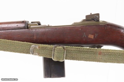 WORLD WAR II Era U.S. UNDERWOOD M1 Carbine .30 SUPPORT TROOP Rifle WW 2 C&R FLAMING BOMB w/Underwood “1-44” Barrel CANVAS SLING - Image 22 of 25