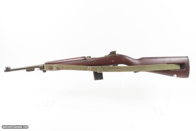 WORLD WAR II Era U.S. UNDERWOOD M1 Carbine .30 SUPPORT TROOP Rifle WW 2 C&R FLAMING BOMB w/Underwood “1-44” Barrel CANVAS SLING - Image 19 of 25