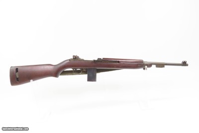 WORLD WAR II Era U.S. UNDERWOOD M1 Carbine .30 SUPPORT TROOP Rifle WW 2 C&R FLAMING BOMB w/Underwood “1-44” Barrel CANVAS SLING - Image 2 of 25