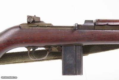 WORLD WAR II Era U.S. UNDERWOOD M1 Carbine .30 SUPPORT TROOP Rifle WW 2 C&R FLAMING BOMB w/Underwood “1-44” Barrel CANVAS SLING - Image 5 of 25