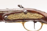 ORNATE MARTIAL FLINTLOCK Pistol with EAGLE & RABBIT Figures .58 Caliber
18th Century with Gold Plated Castings - 16 of 20
