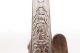 ORNATE MARTIAL FLINTLOCK Pistol with EAGLE & RABBIT Figures .58 Caliber
18th Century with Gold Plated Castings - 11 of 20