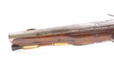 ORNATE MARTIAL FLINTLOCK Pistol with EAGLE & RABBIT Figures .58 Caliber
18th Century with Gold Plated Castings - 20 of 20