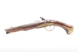 ORNATE MARTIAL FLINTLOCK Pistol with EAGLE & RABBIT Figures .58 Caliber
18th Century with Gold Plated Castings - 17 of 20