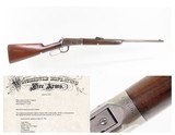 LETTERED Special Order 1903 mfr. WINCHESTER M1894 .32 W.S. Repeater C&R Half Octagonal Barrel, 1/2 Magazine, Shotgun Butt - 9 of 25