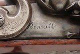 c1780s CASED SET Antique BENNETT Flintlock DUELING PISTOLS British .58 Cal. Beautiful Brace of ENGRAVED DUELERS w/ACCESSORIES - 12 of 25