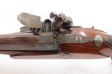 c1780s CASED SET Antique BENNETT Flintlock DUELING PISTOLS British .58 Cal. Beautiful Brace of ENGRAVED DUELERS w/ACCESSORIES - 16 of 25