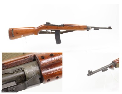 World War II Era U.S. QUALITY HARDWARE M1 Carbine C&R w/ 30-Round MAG
Equipped with “IBM” Barrel & CANVAS SLING / OILER