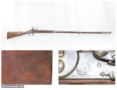 WAR of 1812 Antique U.S. R&C LEONARD Contract Model 1808 FLINTLOCK Musket
WAR OF 1812 Era; 1 of only 5,000 Made
