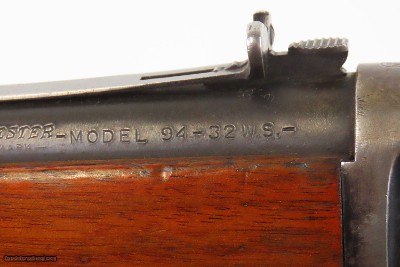 NICE 1946 mfg. WINCHESTER M94 Lever Action Carbine .32 WINCHESTER SPECIAL1946 Manufactured Hunting/Sporting REPEATER - Image 20 of 25