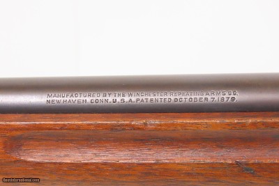 FLAMING BOMB Marked U.S. WINCHESTER M1885 .22 RF WINDER Training Musket C&R U.S. MILITARY TRAINER Chambered in .22 Rimfire - Image 19 of 24