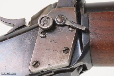 FLAMING BOMB Marked U.S. WINCHESTER M1885 .22 RF WINDER Training Musket C&R U.S. MILITARY TRAINER Chambered in .22 Rimfire - Image 7 of 24