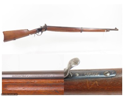 FLAMING BOMB Marked U.S. WINCHESTER M1885 .22 RF WINDER Training Musket C&R U.S. MILITARY TRAINER Chambered in .22 Rimfire