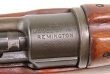 World War I REMINGTON U.S. M1917 C&R MILITARY Rifle .30-06 BAYONET & SHEATH With “R/FLAMING BOMB/2-18 Barrel & SLING - 21 of 25