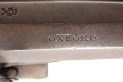 c1780s OXFORD, ENGLAND CASED SET Antique JOHN COLLIS Flintlock Pistols .66LARGE MATCHED PAIR MARTIAL SIDEARMS - Image 15 of 25