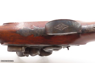 c1780s OXFORD, ENGLAND CASED SET Antique JOHN COLLIS Flintlock Pistols .66LARGE MATCHED PAIR MARTIAL SIDEARMS - Image 18 of 25