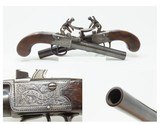 CHEAPSIDE LONDON ADDRESS BRACE FLINTLOCK PISTOLS British Antique R. CLARKE1790s Matched Pair of Engraved Sidearms - 1 of 25