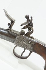 CHEAPSIDE LONDON ADDRESS BRACE FLINTLOCK PISTOLS British Antique R. CLARKE1790s Matched Pair of Engraved Sidearms - 5 of 25