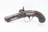 ENGRAVED Antique HENRY DERINGER c. 1850s .44 CALIBER Percussion Pistol Famous POCKET Pistol that Assassinated LINCOLN - 14 of 17