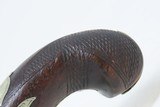 ENGRAVED Antique HENRY DERINGER c. 1850s .44 CALIBER Percussion Pistol Famous POCKET Pistol that Assassinated LINCOLN - 15 of 17