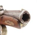 ENGRAVED & SILVER Mounted Antique DERINGER Percussion Pistol KILLED LINCOLN Henry Deringer’s Famous Pocket Pistol GERMAN SILVER - 7 of 18