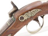 ENGRAVED & SILVER Mounted Antique DERINGER Percussion Pistol KILLED LINCOLN Henry Deringer’s Famous Pocket Pistol GERMAN SILVER - 17 of 18