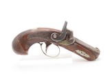 ENGRAVED & SILVER Mounted Antique DERINGER Percussion Pistol KILLED LINCOLN Henry Deringer’s Famous Pocket Pistol GERMAN SILVER - 2 of 18