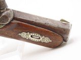 ENGRAVED & SILVER Mounted Antique DERINGER Percussion Pistol KILLED LINCOLN Henry Deringer’s Famous Pocket Pistol GERMAN SILVER - 5 of 18