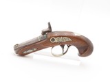 ENGRAVED & SILVER Mounted Antique DERINGER Percussion Pistol KILLED LINCOLN Henry Deringer’s Famous Pocket Pistol GERMAN SILVER - 15 of 18