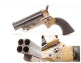 Antique CIVIL WAR/WILD WEST Era C. SHARPS Model 2 .30 RF PEPPERBOX Revolver 4-Shot FRONTIER Self Defense Pocket Gun - 1 of 18