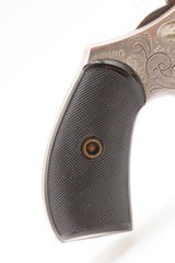 FINE Engraved Antique LEE ARMS CO. “RED JACKET No. 4” Spur Trigger Revolver CONCEAL & CARRY Wild West “SUICIDE SPECIAL” - 13 of 15