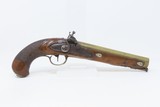 KUNZ FLINTLOCK PISTOL Brass Barreled PENNSYLVANIA .56 Caliber PA
Antique
American Primitive Conversion to Percussion! - 2 of 17