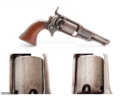 NICE Antique Post-CIVIL WAR COLT M1855 ROOT Sidehammer .31 POCKET Revolver
PERCUSSION Side-hammer Revolver Made in 1866