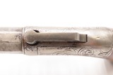 Engraved ALLEN & THURBER BAR HAMMER Pocket Percussion Pistol Walnut Grips
Half-OCTAGON Barrel Civil War Era American DA - 9 of 18