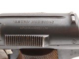 WORLD WAR II mfg. Spanish ASTRA M600/43 Semi-Automatic 9mm MILITARY Pistol
FINE 1945 Manufactured MILITARY SIDEARM - 6 of 21