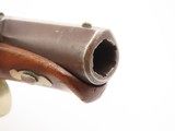 ENGRAVED/SILVER Mounted Antique DERRINGER STYLE Percussion POCKET Pistol
Period Copy of Henry Deringer’s Famous Pistol - 7 of 17