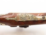 ENGRAVED/SILVER Mounted Antique DERRINGER STYLE Percussion POCKET Pistol
Period Copy of Henry Deringer’s Famous Pistol - 12 of 17