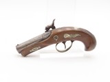 ENGRAVED/SILVER Mounted Antique DERRINGER Percussion Pistol GREAT EXAMPLE
Period COPY of Henry Deringer’s Famous Pistol - 13 of 16