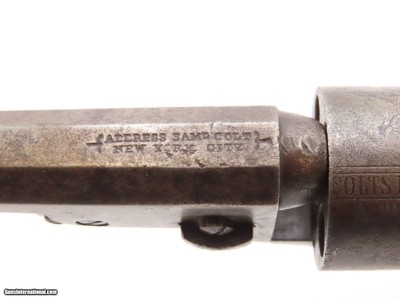 ANTEBELLUM Antique Pre-CIVIL WAR COLT M1849 Perc. POCKET Revolver FRONTIER1856 mfg. Civil War Revolver Used into the WILD WEST - Image 9 of 21
