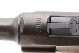 WORLD WAR I 1916 Dated DWM Imperial German LUGER P.08 9x19mm PISTOL C&R
GREAT WAR SIDEARM - 10 of 23