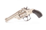 Nice WILD WEST Antique SMITH & WESSON 2nd Model .38 DA Revolver INDIAN WARS Classic Self Defense Revolver with NICKEL FINISH - 2 of 17