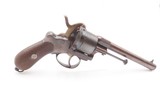 CIVIL WAR Era BELGIAN Antique LEFAUCHEUX Pinfire 11mm 6-Shot DA Revolver
Like Those Used During the CIVIL WAR - 18 of 23