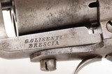 Antique CIVIL WAR Era Brescian GLISENTI Single Action PINFIRE 11mm Revolver Revolver used by UNION & CONFEDERATE Soldiers - 6 of 21