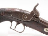 ENGRAVED/SILVER Mounted WILLIAM PEPPER Antique DERRINGER Percussion Pistol
BRITISH Period Copy Henry Deringer’s Famous Pistol - 4 of 17