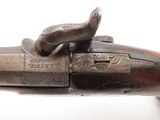 Very Scarce ENGRAVED Antique GILLESPIE .48 Percussion DERINGER Style Pistol CALIFORNIA GOLD RUSH Era RIVERBOAT GAMBLER’s Gun - 9 of 17